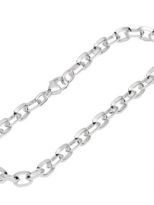 NKlaus Silberarmband "Armband 925 Sterling Silber 22cm Dreikantkette Dam" (1 Stück), Made in Germany