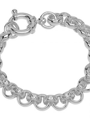 NKlaus Silberarmband "Armband 925 Sterling Silber 22cm Erbskette hohl ru" (1 Stück), Made in Germany