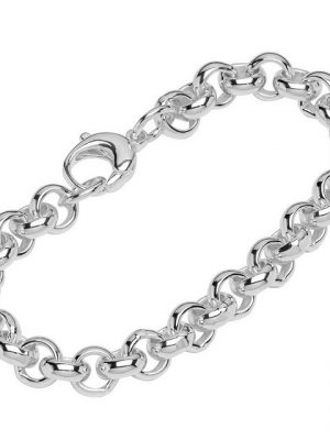 NKlaus Silberarmband "Armband 925 Sterling Silber 22cm Erbskette rund we" (1 Stück), Made in Germany