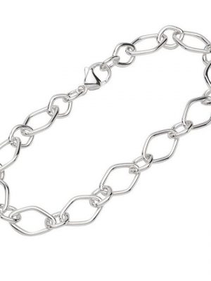 NKlaus Silberarmband "Armband 925 Sterling Silber 22cm Figaro Ankerkette" (1 Stück), Made in Germany