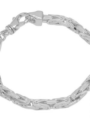 NKlaus Silberarmband "Armband 925 Sterling Silber 22cm Königskette 8 fac" (1 Stück), Made in Germany