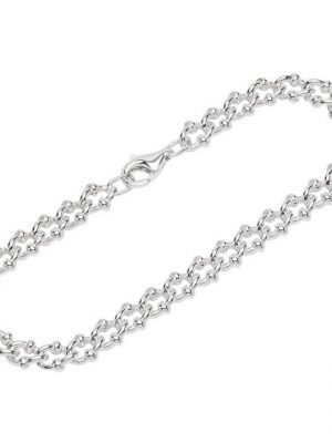 NKlaus Silberarmband "Armband 925 Sterling Silber 22cm Königskette rund" (1 Stück), Made in Germany