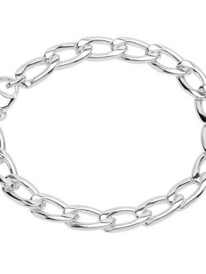 NKlaus Silberarmband "Armband 925 Sterling Silber 22cm Langpanzerkette g" (1 Stück), Made in Germany