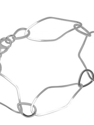 NKlaus Silberarmband "Armband 925 Sterling Silber 22cm Luna Kette Damen" (1 Stück), Made in Germany