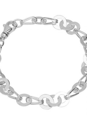 NKlaus Silberarmband "Armband 925 Sterling Silber 22cm Luna Kette Damen" (1 Stück), Made in Germany