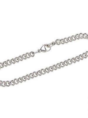 NKlaus Silberarmband "Armband 925 Sterling Silber 22cm Panzerkette Unise" (1 Stück), Made in Germany