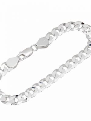 NKlaus Silberarmband "Armband 925 Sterling Silber 22cm Panzerkette flach" (1 Stück), Made in Germany