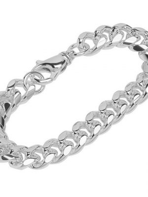 NKlaus Silberarmband "Armband 925 Sterling Silber 22cm Panzerkette oval" (1 Stück), Made in Germany