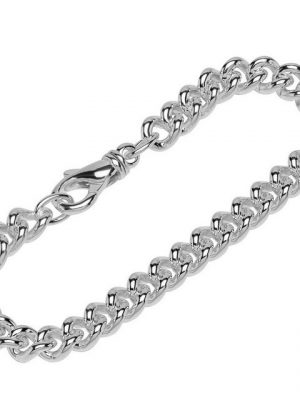 NKlaus Silberarmband "Armband 925 Sterling Silber 22cm Panzerkette rund" (1 Stück), Made in Germany