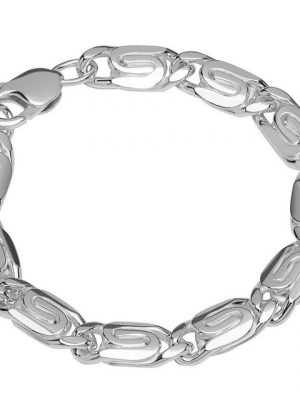 NKlaus Silberarmband "Armband 925 Sterling Silber 22cm S Panzerkette ova" (1 Stück), Made in Germany