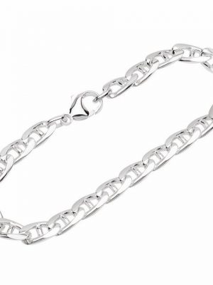 NKlaus Silberarmband "Armband 925 Sterling Silber 22cm Stegpanzerkette o" (1 Stück), Made in Germany