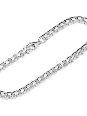 NKlaus Silberarmband "Armband 925 Sterling Silber 22cm Venezianerkette 4" (1 Stück), Made in Germany