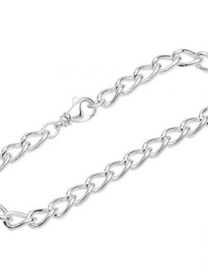 NKlaus Silberarmband "Armband 925 Sterling Silber 23,5cm Langpanzerkette" (1 Stück), Made in Germany