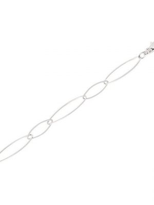 NKlaus Silberarmband "Armband 925 Sterling Silber 23cm Calla Kette Damen" (1 Stück), Made in Germany