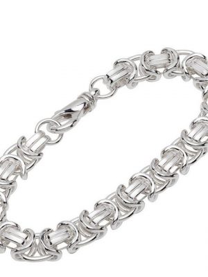 NKlaus Silberarmband "Armband 925 Sterling Silber 23cm Etruskerkette run" (1 Stück), Made in Germany