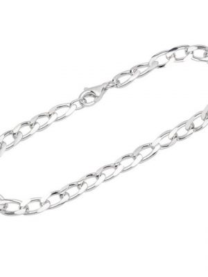 NKlaus Silberarmband "Armband 925 Sterling Silber 23cm Langpanzerkette o" (1 Stück), Made in Germany