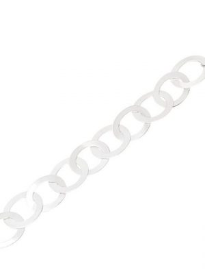 NKlaus Silberarmband "Armband 925 Sterling Silber 23cm Luna Kette Damen" (1 Stück), Made in Germany