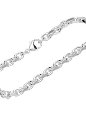 NKlaus Silberarmband "Armband 925 Sterling Silber 24cm Ankerkette seitli" (1 Stück), Made in Germany