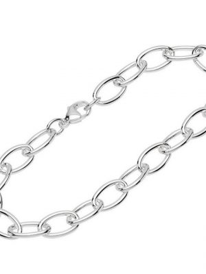 NKlaus Silberarmband "Armband 925 Sterling Silber 24cm Langankerkette ru" (1 Stück), Made in Germany