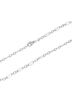 NKlaus Silberarmband "Armband 925 Sterling Silber 26cm Figaro Ankerkette" (1 Stück), Made in Germany