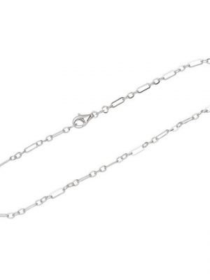 NKlaus Silberarmband "Armband 925 Sterling Silber 26cm Figaro Ankerkette" (1 Stück), Made in Germany