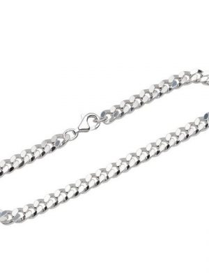 NKlaus Silberarmband "Armband 925 Sterling Silber diamantiert 22cm Panze" (1 Stück), Made in Germany