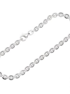 NKlaus Silberarmband "Armband 925 Sterlingsilber 18cm Ankerkette flach g" (1 Stück), Made in Germany