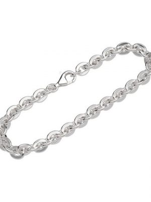 NKlaus Silberarmband "Armband 925 Sterlingsilber 19cm Ankerkette flach g" (1 Stück), Made in Germany