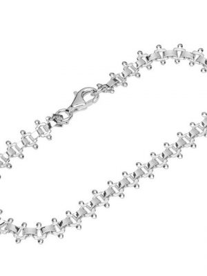 NKlaus Silberarmband "Armband 925 Sterlingsilber 19cm Calla Kette Damen" (1 Stück), Made in Germany