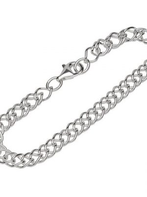NKlaus Silberarmband "Armband 925 Sterlingsilber 19cm Doppel Panzerkette" (1 Stück), Made in Germany