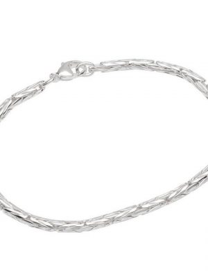 NKlaus Silberarmband "Armband 925 Sterlingsilber 19cm Königskette oval g" (1 Stück), Made in Germany