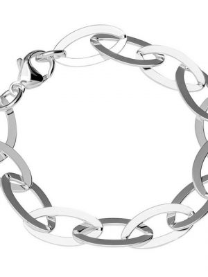 NKlaus Silberarmband "Armband 925 Sterlingsilber 19cm Langankerkette run" (1 Stück), Made in Germany