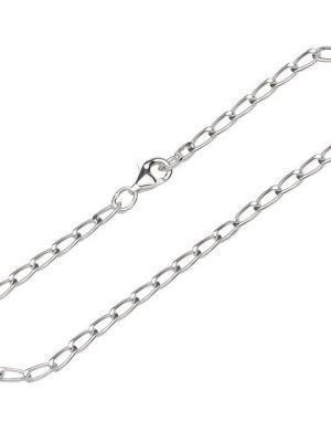 NKlaus Silberarmband "Armband 925 Sterlingsilber 19cm Langpanzerkette ge" (1 Stück), Made in Germany