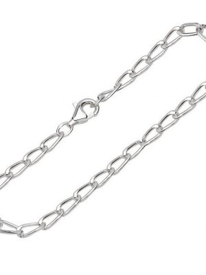 NKlaus Silberarmband "Armband 925 Sterlingsilber 19cm Langpanzerkette ge" (1 Stück), Made in Germany