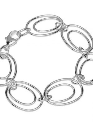 NKlaus Silberarmband "Armband 925 Sterlingsilber 19cm Luna Kette Damen d" (1 Stück), Made in Germany