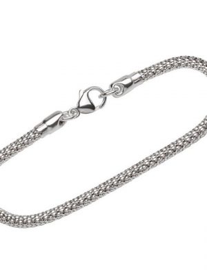NKlaus Silberarmband "Armband 925 Sterlingsilber 19cm Pantherkette Damen" (1 Stück), Made in Germany