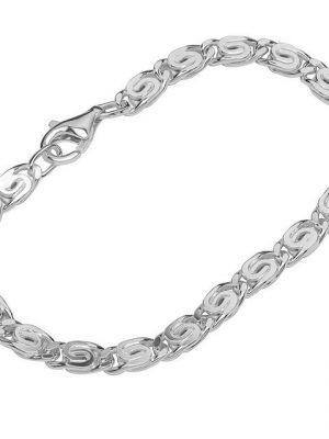 NKlaus Silberarmband "Armband 925 Sterlingsilber 19cm S Panzerkette diam" (1 Stück), Made in Germany