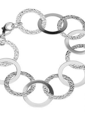 NKlaus Silberarmband "Armband 925 Sterlingsilber 21,5cm Luna Kette Damen" (1 Stück), Made in Germany
