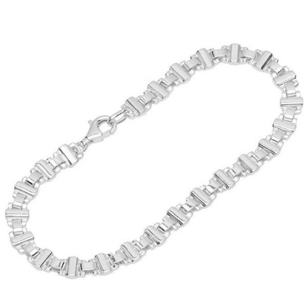 NKlaus Silberarmband "Armband 925 Sterlingsilber 21cm CallaKette Unisex" (1 Stück), Made in Germany