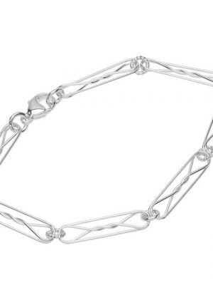 NKlaus Silberarmband "Armband 925 Sterlingsilber 22cm Designer Kette Dam" (1 Stück), Made in Germany