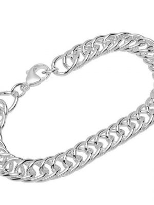 NKlaus Silberarmband "Armband 925 Sterlingsilber 22cm Doppel Panzerkette" (1 Stück), Made in Germany