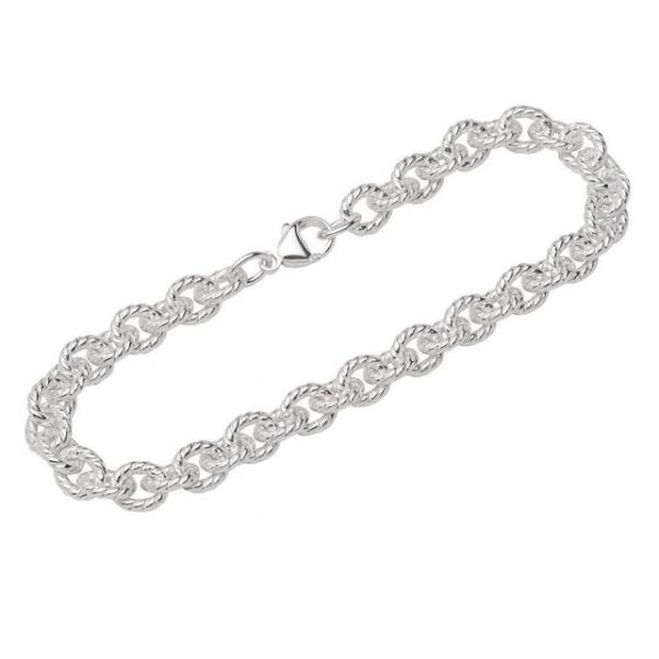 NKlaus Silberarmband "Armband 925 Sterlingsilber 23cm Ankerkette Herren" (1 Stück), Made in Germany