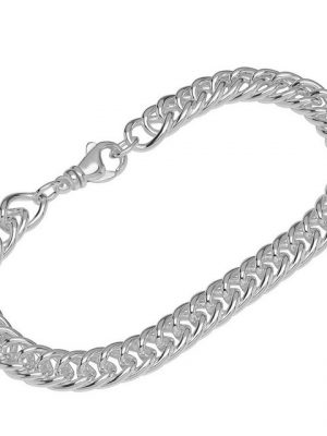 NKlaus Silberarmband "Armband 925 Sterlingsilber 23cm Doppel Panzerkette" (1 Stück), Made in Germany