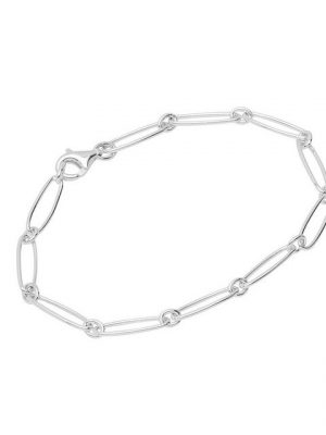 NKlaus Silberarmband "Armband aus 925 Sterling Silber 20cm Figaro Ankerk" (1 Stück), Made in Germany
