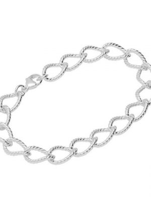 NKlaus Silberarmband "Armband aus 925 Sterling Silber 20cm Langpanzerket" (1 Stück), Made in Germany