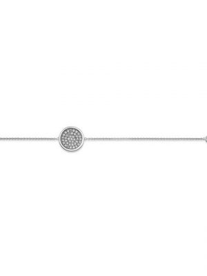 ONE ELEMENT Silberarmband "Zirkonia Kreis Armband aus 925 Silber 18 cm", Kreis
