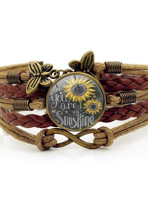 OVEIA-S Charm-Armband "Time Edelsteinarmband Vintage Schmetterlingsarmband Mädchen Vintage-Armband"