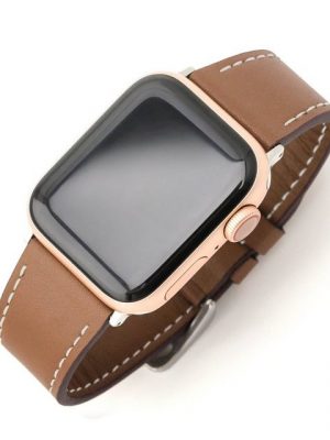 PRECORN Smartwatch-Armband "Leder Ersatzarmband Armband braun für Apple Watch 8/7/6/5/4/3/2/1/SE"