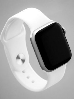 PRECORN Smartwatch-Armband "Silikon Ersatzarmband in weiss für Apple Watch 8/7/6/5/4/3/2/1/SE"