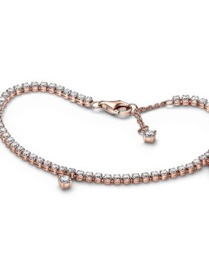 Pandora Armband - 16 cm 925 Silber vergoldet, Zirkonia roségold